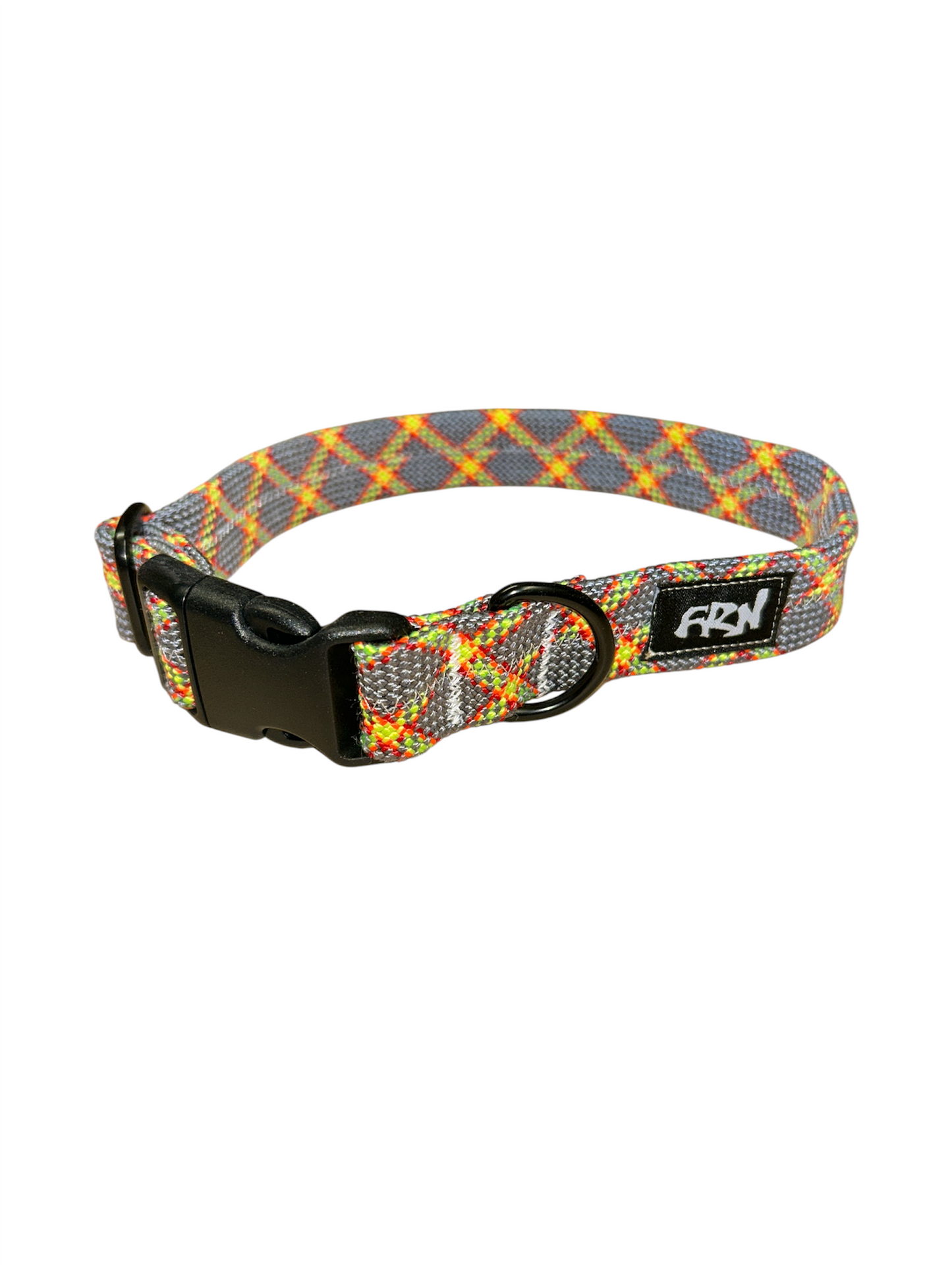 Retired Rope Collar - Grey Grid - 14"-20"