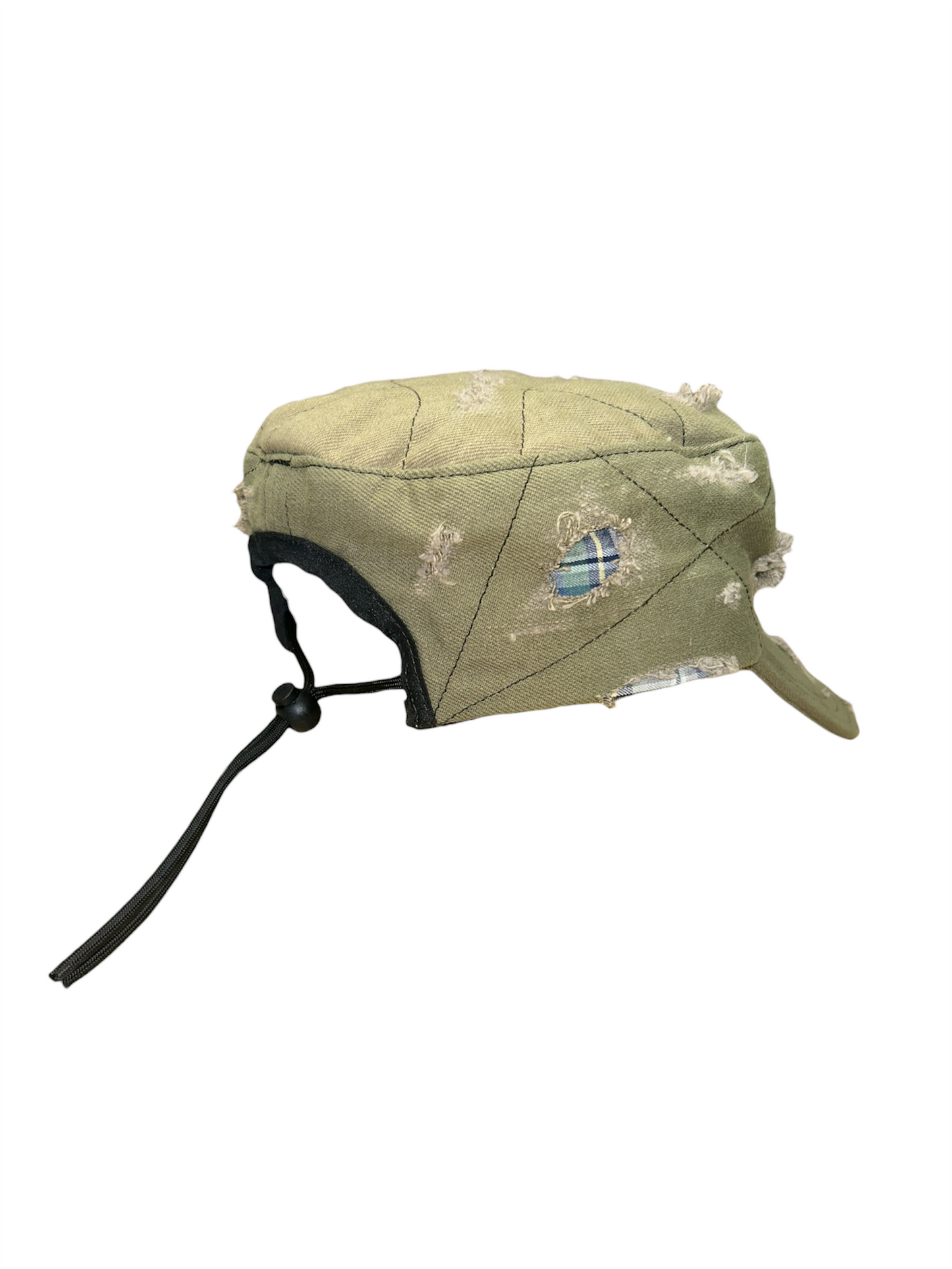 Cadet Hat - Distressed Amy Green/Plaid