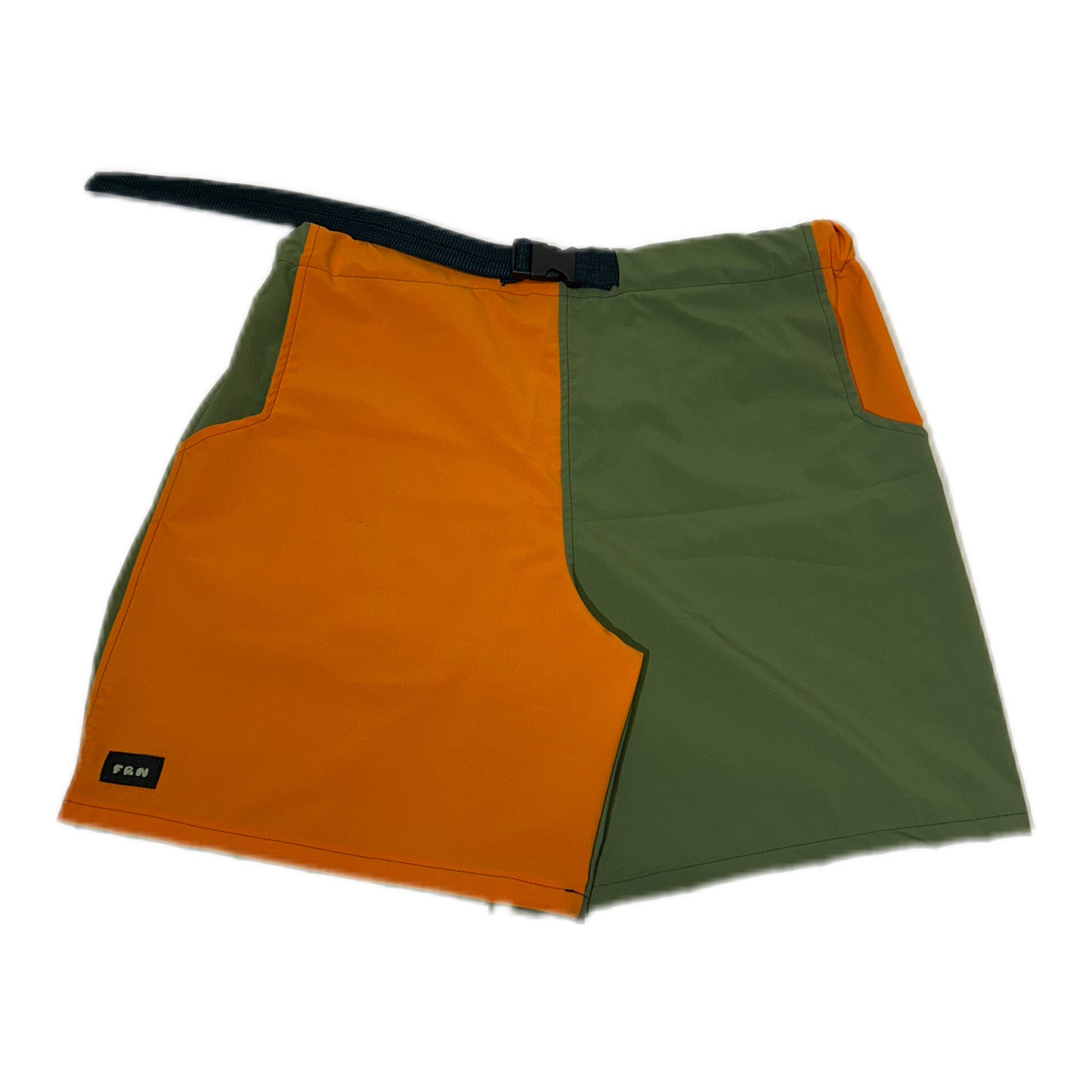 1/1 - The Monadnock Short - Green/Orange Block - M/L