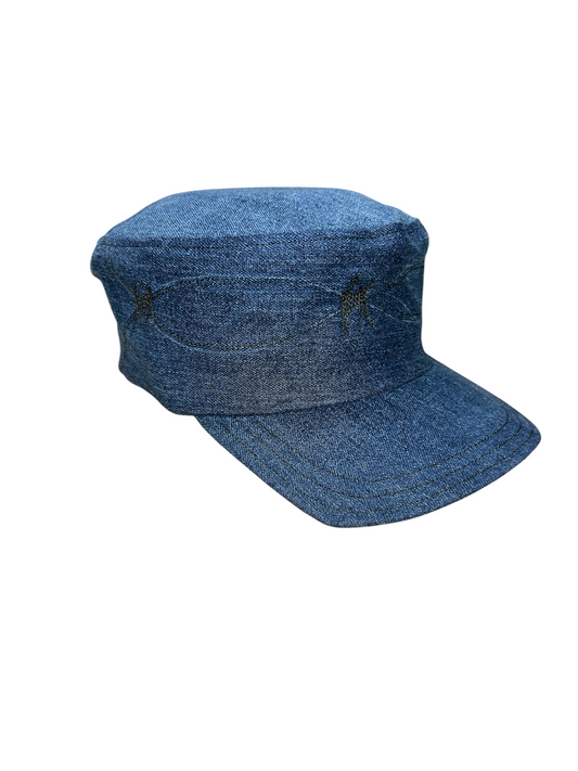 Cadet Hat - Denim Black Barbs