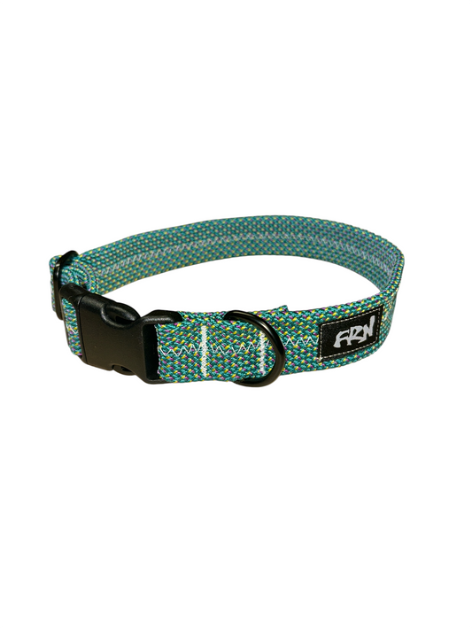 Retired Rope Collar - Green Specks - 14"-20"