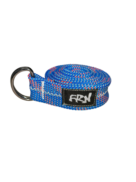 Retired Rope Belt - Blues w/ Stripe