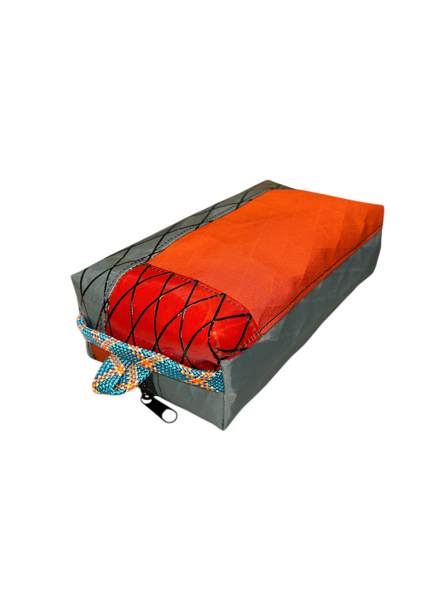 1/1 Packing Cube - Grey/Orange/Aqua - 4.5"x3"x9"