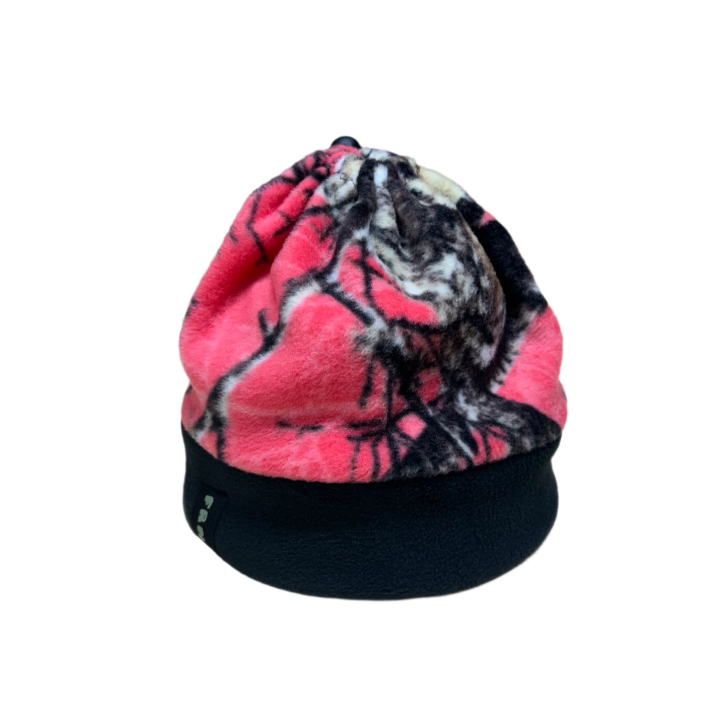 Cruiser Cinch Beanie - Black/Pink Camo