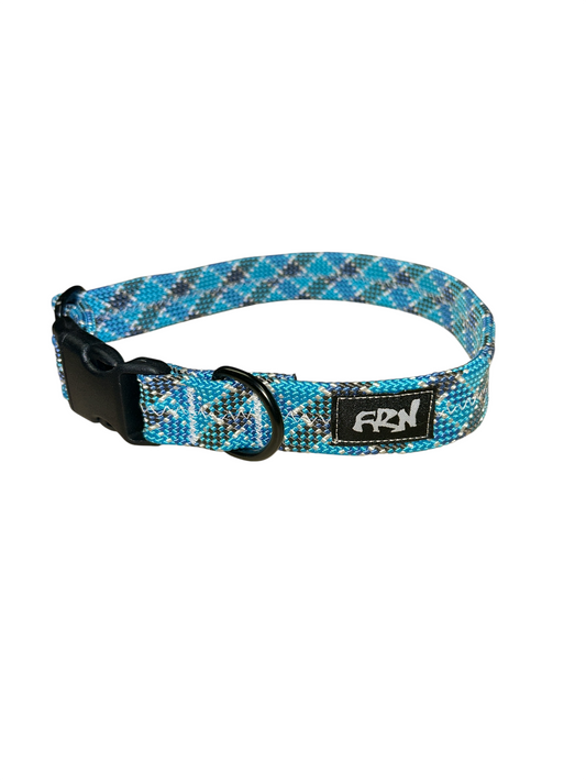 Retired Rope Collar - Blue Cross - 14"-20"