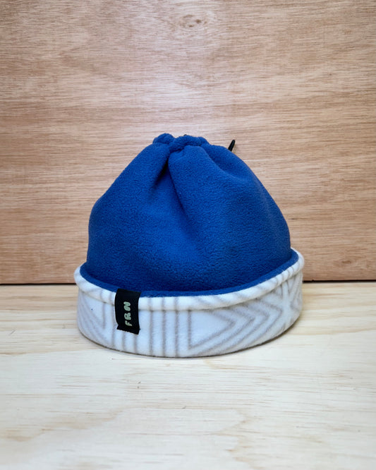 Standard Cinch Beanie - Geomet-blue