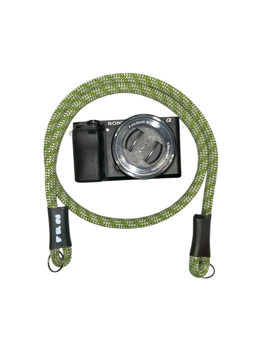 Retired Rope Camera Strap - Green Stripe