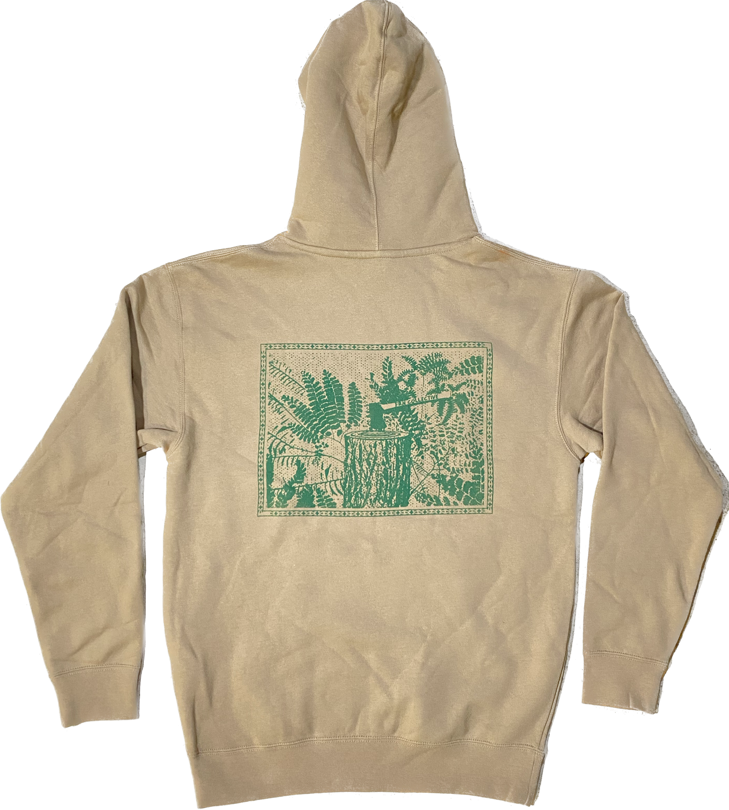 Stumped Hoodie - Tan/Green